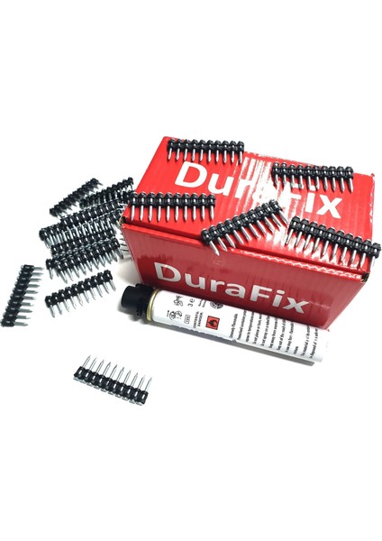 Durafix 27 mm Çelik Çivi 1000 Adet Balistik + Trusty 165 mm Gaz