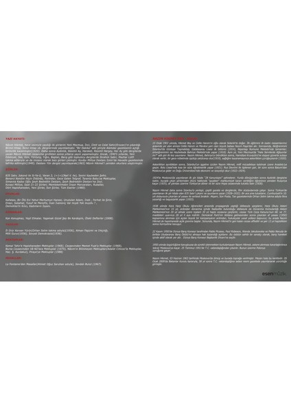 Nazım Hikmet Kendi Sesinden Şiirler (Plak) modelleri