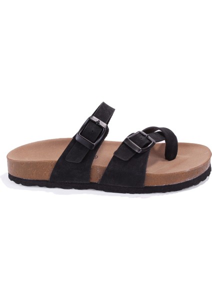 S042031 Siyah Günlük Ortopedik Parmak Arası Kadın Spor Terlik fiyatları