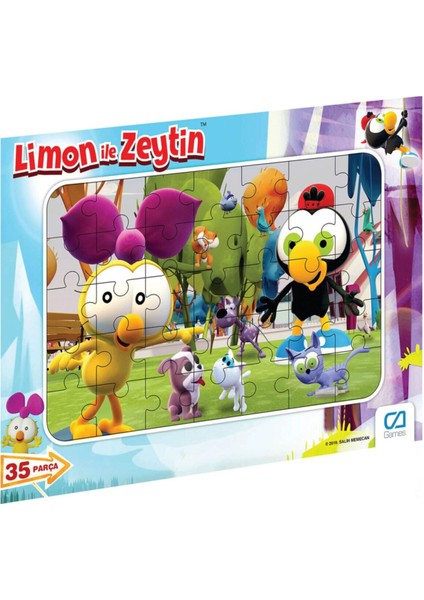 C&a Games Limon ile Zeytin Lisanslı 35 Parça Frame Puzzle