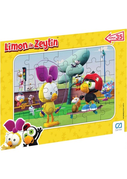 C&a Games Limon ile Zeytin Lisanslı 35 Parça Frame Puzzle