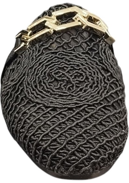 828042Z Dar Kalıp Önü Kapalı Orjinal Hasır Dantel Örme Günlük Sandalet Terlik modelleri