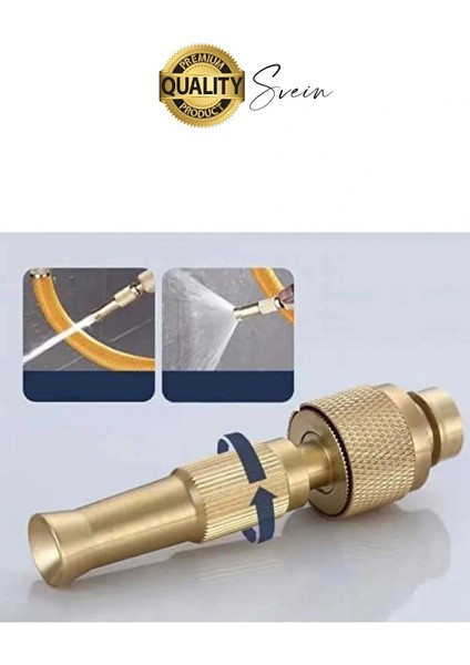 Yüksek Basınçlı Tazyikli Ayarlanabilir Hortum Başlığı Bahçe Sulama Araba Yıkama Güverte Dış Cephe fırsatları