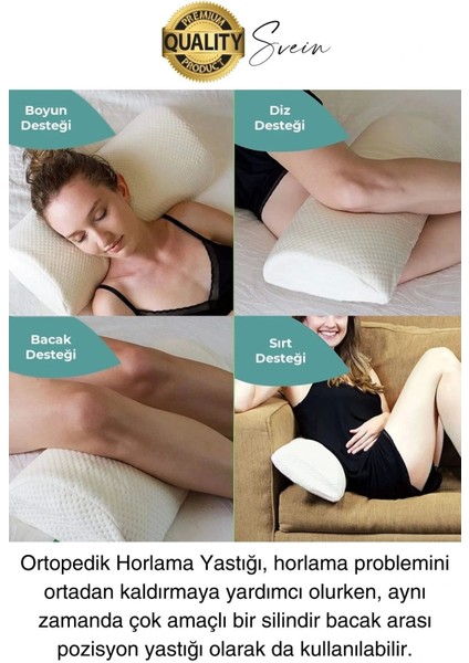 Konforlu Ergonomik Nefes Alabilen Hipoalerjenik Visco Ortopedik Horlama Uyku Yastığı Boyun