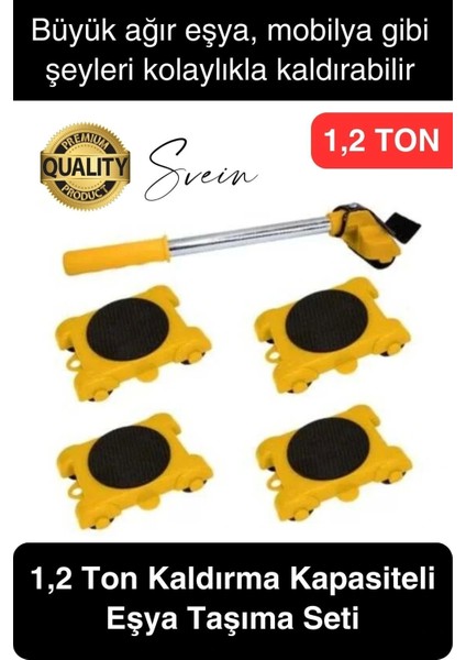 1.2 Ton Premium 1. Sınıf Malzeme Eşya Kaldırma Taşıma Seti Krikosu Kaldıraç Pratik Kolay Yük Taşıma