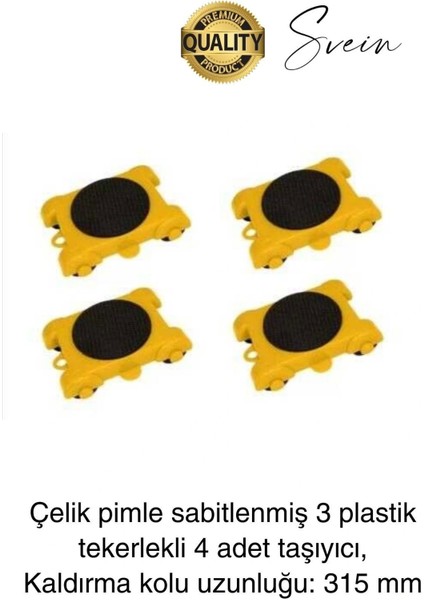 1.2 Ton Premium 1. Sınıf Malzeme Eşya Kaldırma Taşıma Seti Krikosu Kaldıraç Pratik Kolay Yük Taşıma