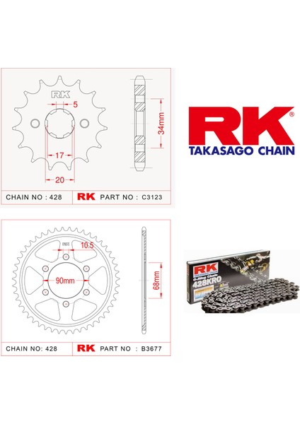 Zincir Dişli Set Cbr 125 R 18-20 X-Ringli Set