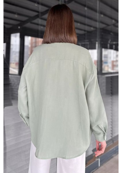 Kadın Uzun Kol Basic Salaş Gömlek P-00016058