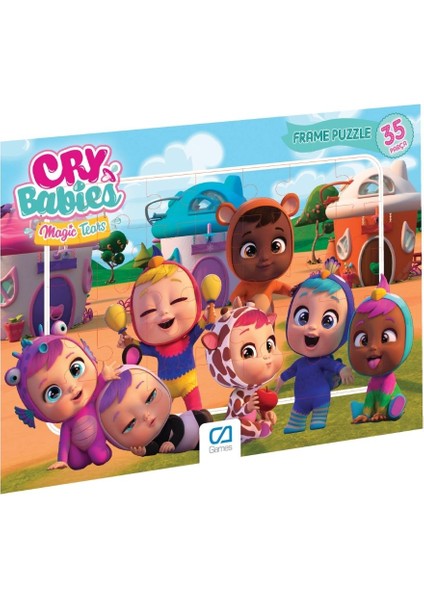 Cry Babies Lisanslı 35 Parça Çerçeveli 34X24CM Çocuk Puzzle Yapboz Serisi