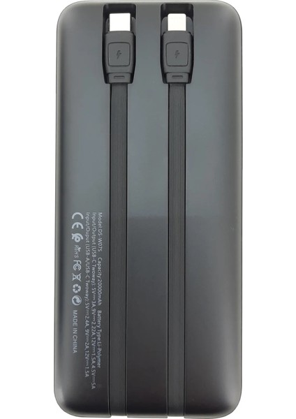 Powerbank 10000 Mah Hızlı Şarj Siyah