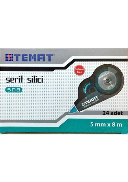 508 Şerit Silici 24 Adet 1 Kutu Karışık Renk