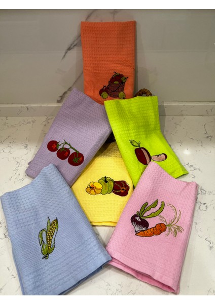 6'lı Mutfak Havlusu Meyveli Set 50 x 70 cm