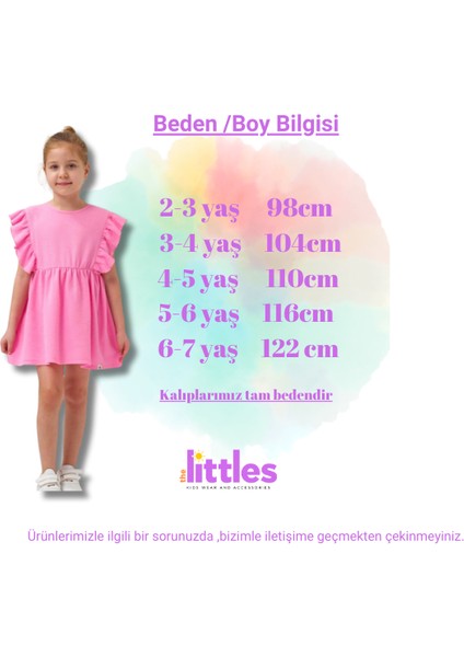 Kız Çocuk Fırfırlı Arkası Düğmeli Eteği Pileli Waffle Kumaş Pamuklu Pembe Renk Yazlık Elbise fiyatları