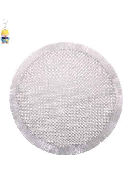 6 Adet Ev Yaratıcı Yuvarlak Parlak Ipek Sıra Bıyık Pvc Yemek Masası Paspası Yağ Geçirmez Su Geçirmez Kaymaz Yemek Mat Mutfak Bardak (Yurt Dışından)