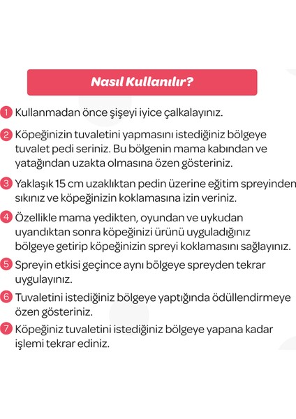 Yavru Köpek Tuvalet Eğitim Spreyi 100ML