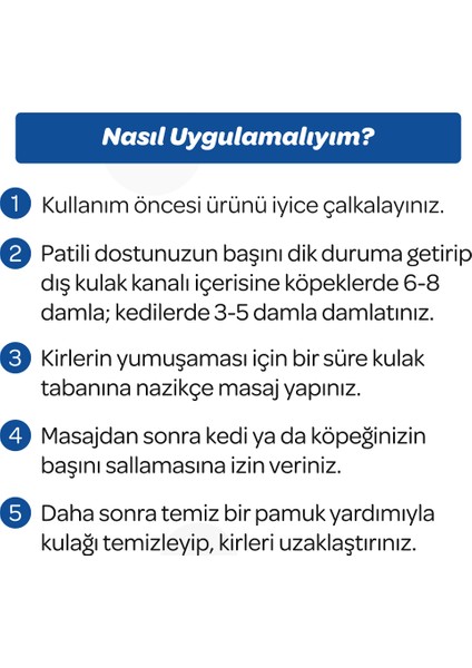 Kedi ve Köpekler İçin Kulak Temizleme Solüsyonu 100ml