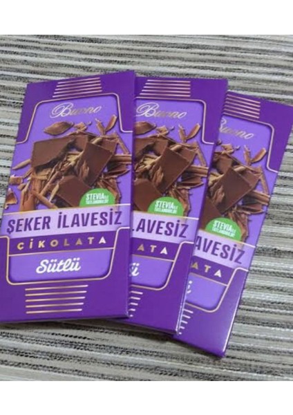 Buona Şeker Ilavesiz Çikolata Sütlü Stevyalı Stevia ile Tatlandırılmış 100 gr modelleri