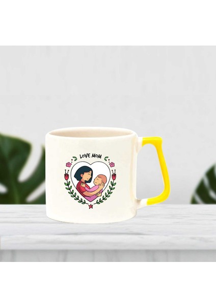 Love Mom Yazılı Lüks Kupa