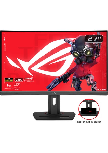 Rog Strıx XG27WCMS 27 Fast Va 1920X1080 1ms 280Hz 400CD Dp HDMI USB Vesa