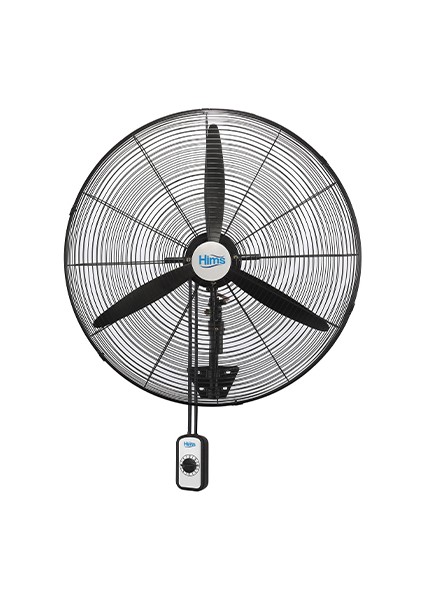 HEF-DA750 210W 75 cm Siyah 3 Kanat Anahtarlı Sanayi Tipi Duvar Vantilatörü