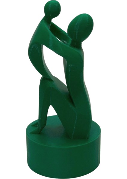 3D Anne ve Çocuk Figürlü Biblo Büst