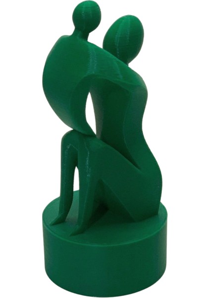 3D Anne ve Çocuk Figürlü Biblo Büst