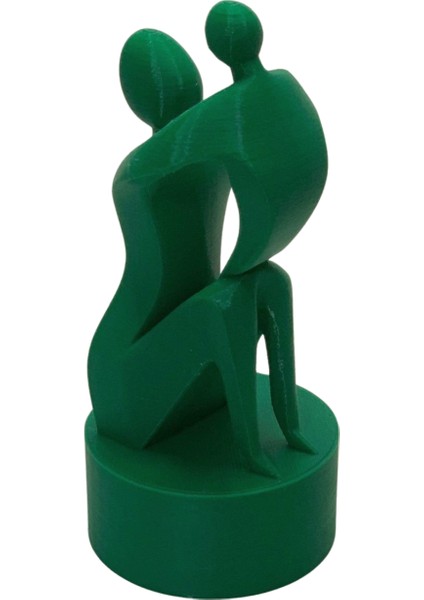 3D Anne ve Çocuk Figürlü Biblo Büst