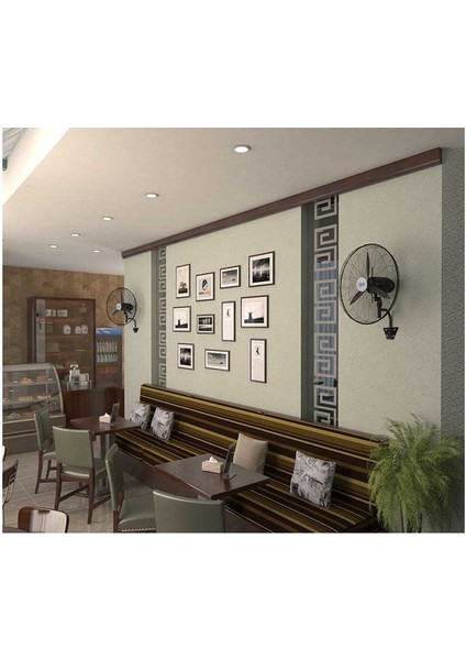HEF-D750 210W 75 cm Siyah 3 Kanatlı Sanayi Tipi Duvar Vantilatörü