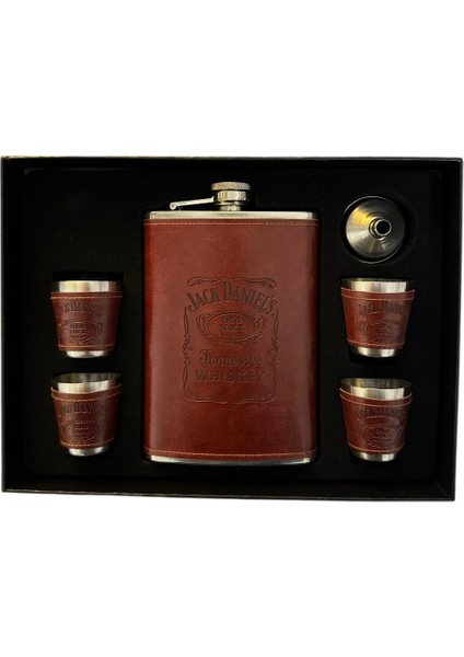 Jack Danıel's 6 Parça Kahverengi Matara Shot Seti