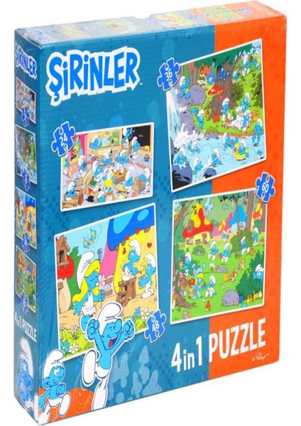 Şirinler 4 In 1 Puzzle 7632