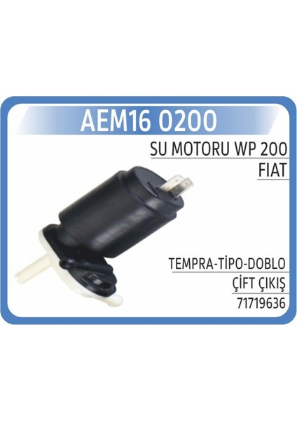 Fiat Doblo Silecek Su Fiskiye Motoru (Çift Çikis) 2002--2010 264843318