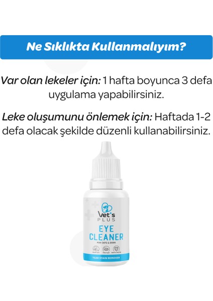 Kedi ve Köpekler Için Gözyaşı Lekesi Temizleme Solüsyonu 50ML indirimleri