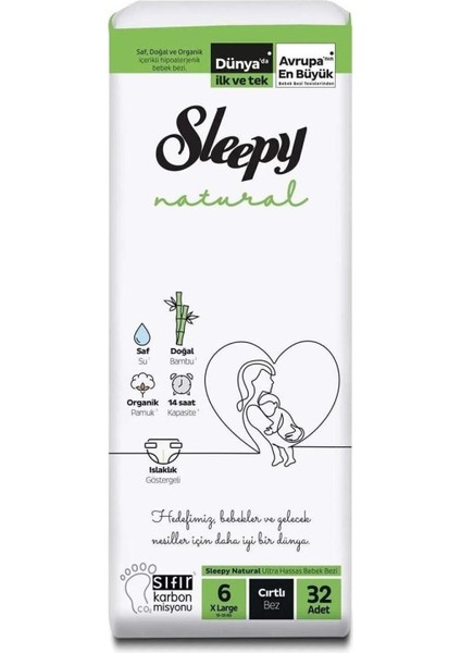 Natural Jumbo 2 Li Bez No:6 x Large 32 Li