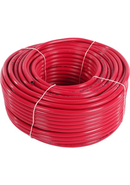 Kaynak Oksijen Asetilen Hortumu Renk Kırmızı (Iç Çap 8 mm ) (50 Metre )