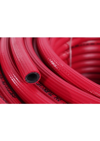 Kaynak Oksijen Asetilen Hortumu Renk Kırmızı (Iç Çap 8 mm ) (50 Metre )