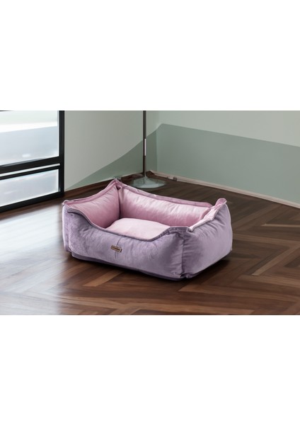 Lotus Pembe Lila Kedi Köpek Yatağı