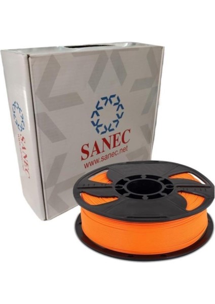 Sanec Filament Pla + 1.75MM 300GR. Plus - Turuncu