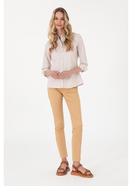 Kadın Camel Pantolon (Kanvas-Chino) 50307940-VR015 modelleri