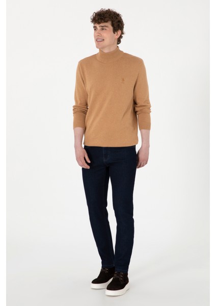 Erkek Camel Melanj Kazak /triko 50288887-VR122 fırsatları