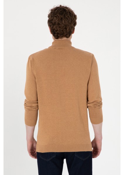Erkek Camel Melanj Kazak /triko 50288887-VR122 indirimleri