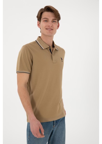 Erkek Haki Tişört Basic 50306011-VR027 fırsatları