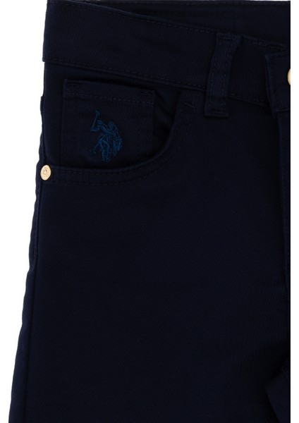 Kız Çocuk Lacivert Pantolon (Kanvas-Chino) 50309130-VR033 modelleri