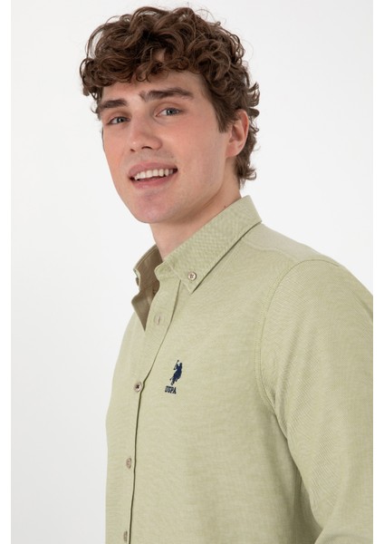 Erkek Açık Haki Gömlek Basic 50297997-VR183 fiyatları