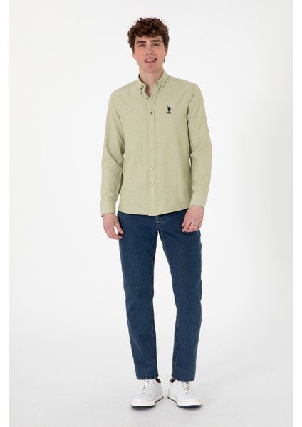 Erkek Açık Haki Gömlek Basic 50297997-VR183 fırsatları