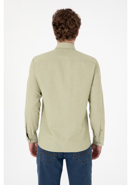 Erkek Açık Haki Gömlek Basic 50297997-VR183 indirimleri
