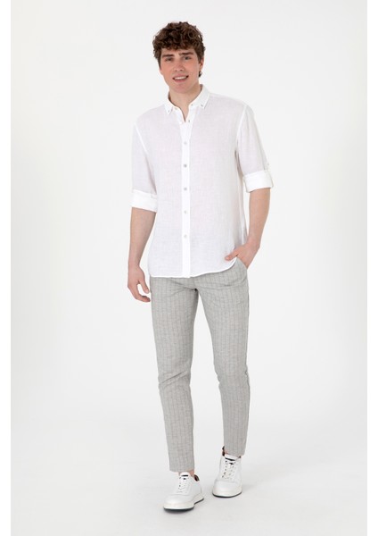 Erkek Açık Gri Pantolon (Kanvas-Chino) 50300400-VR001 modelleri
