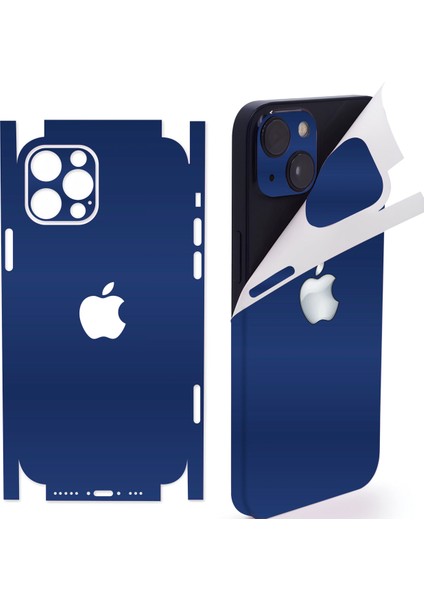 Iphone 16 Pro Için 360 Full Arka Kaplama Koruma Sticker - 14 Farklı Renk- Mat Mavi