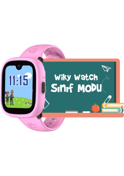 Watch 5 Plus Akıllı Çocuk Saati - Görüntülü Arama Pembe