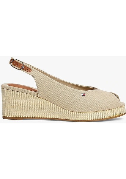 Kadın Canvas Slingback Espadril Sandalet