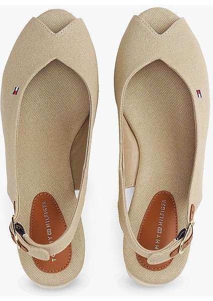Kadın Canvas Slingback Espadril Sandalet